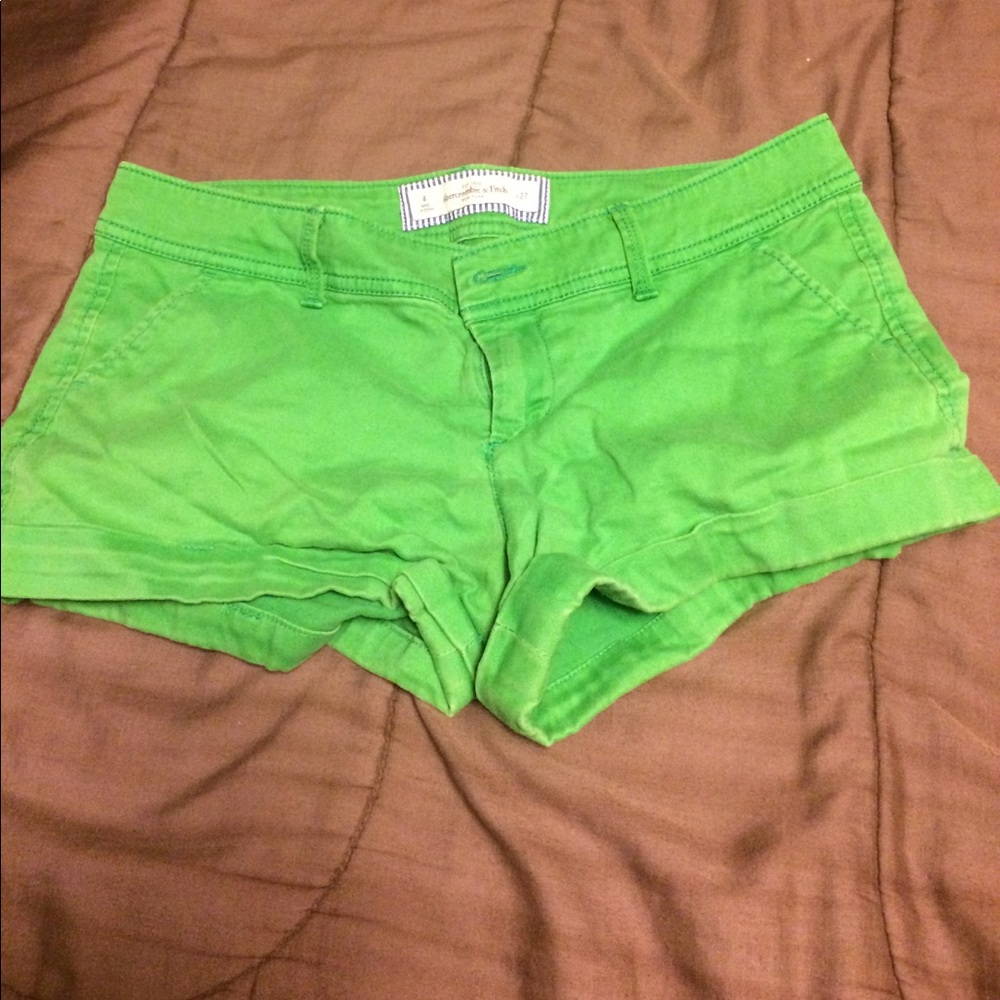 Green Abercrombie and fitch shorts