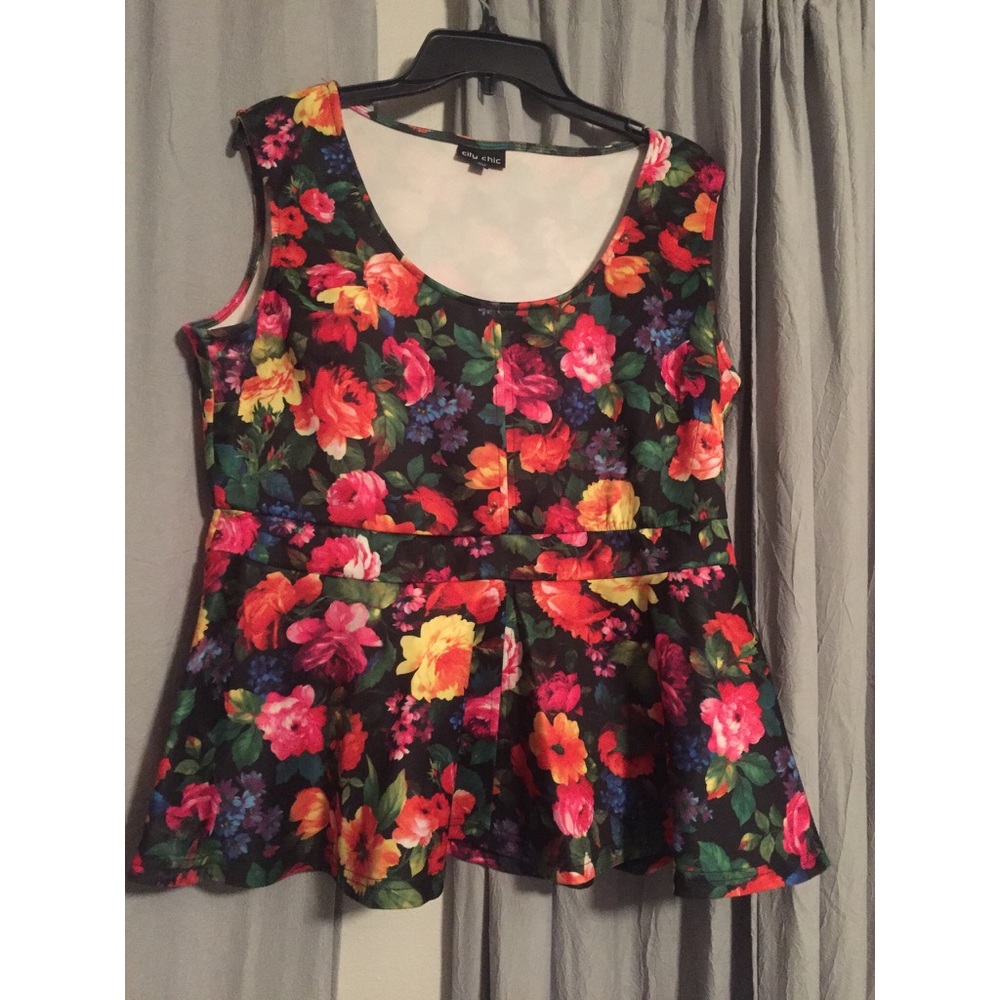 Floral Peplum Top