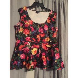 Floral Peplum Top