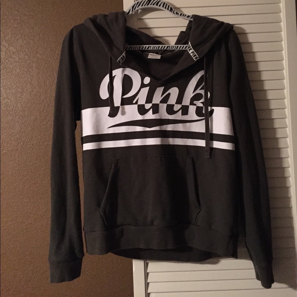 Olive green PINK sweatshirt