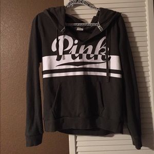 Olive green PINK sweatshirt