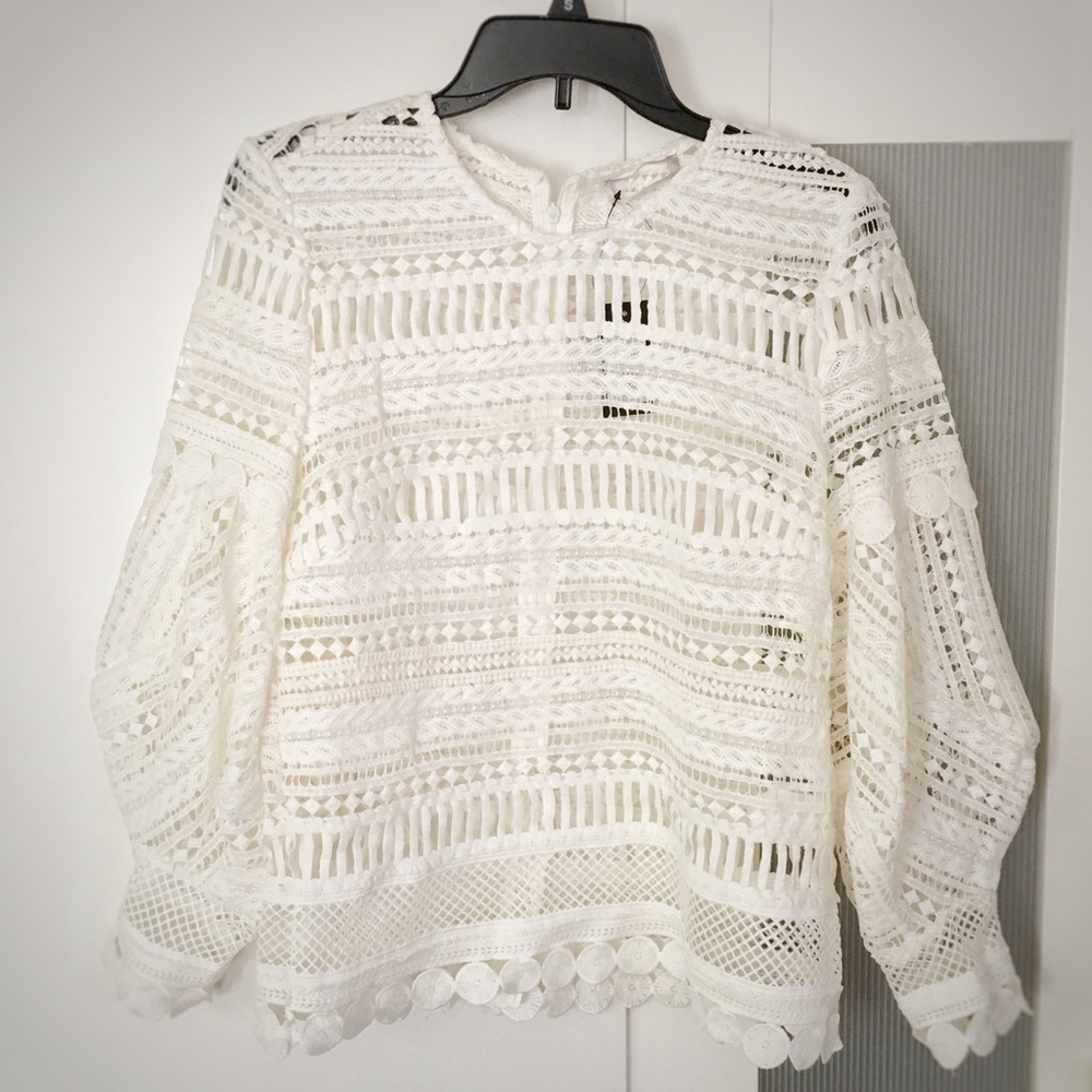All-over lace top