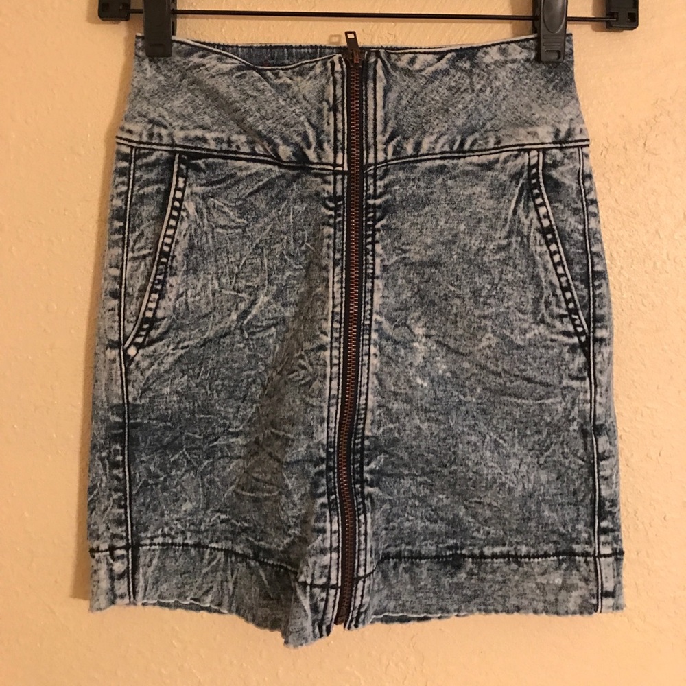 Acid Wash Skirt