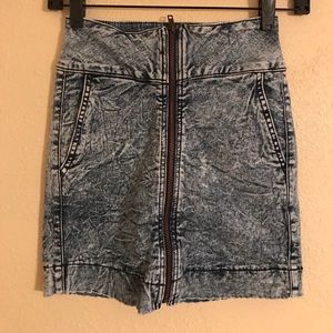 Acid Wash Skirt