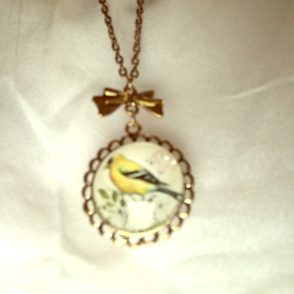 Antique bird necklace