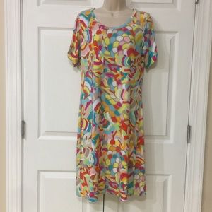 NWOT COLORFUL TEE SHIRT DRESS. BY PHILOSOPHY