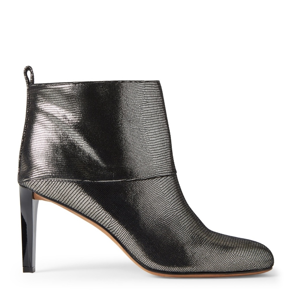 Anthracite Aurora Metallic Ankle Booties