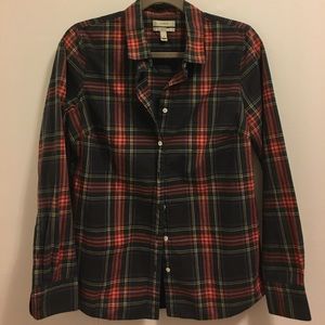 J.Crew perfect shirt in red plaid
