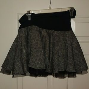 Gray Mini Skirt