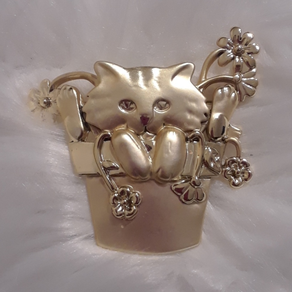 🚫SOLD🚫$30 OR MORE PURCHASE Goldtone Brooch