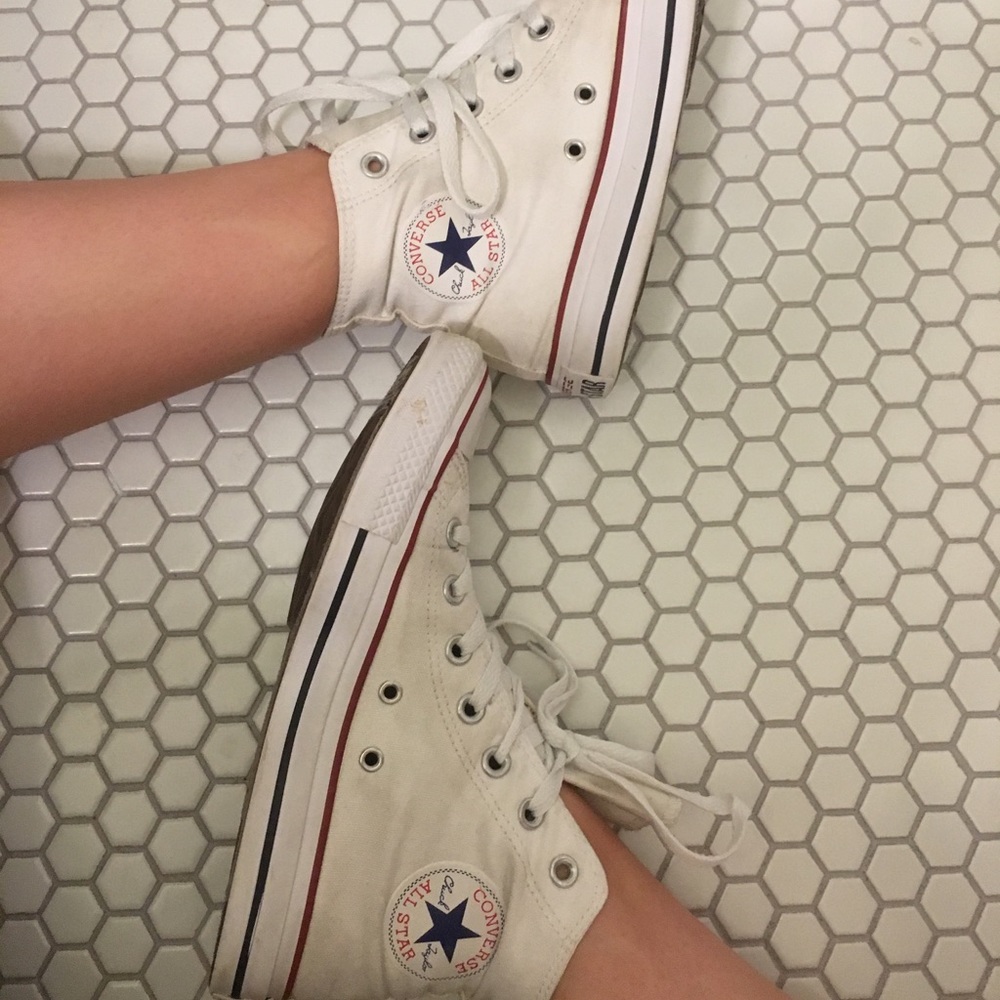 White high top converse