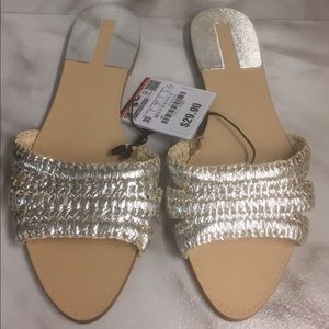 Brand new never worn Zara Slip On Sandals