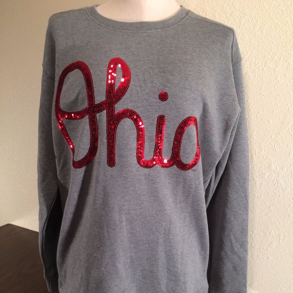 Victoria's Secret PINK Gray Ohio State Sweatshirt