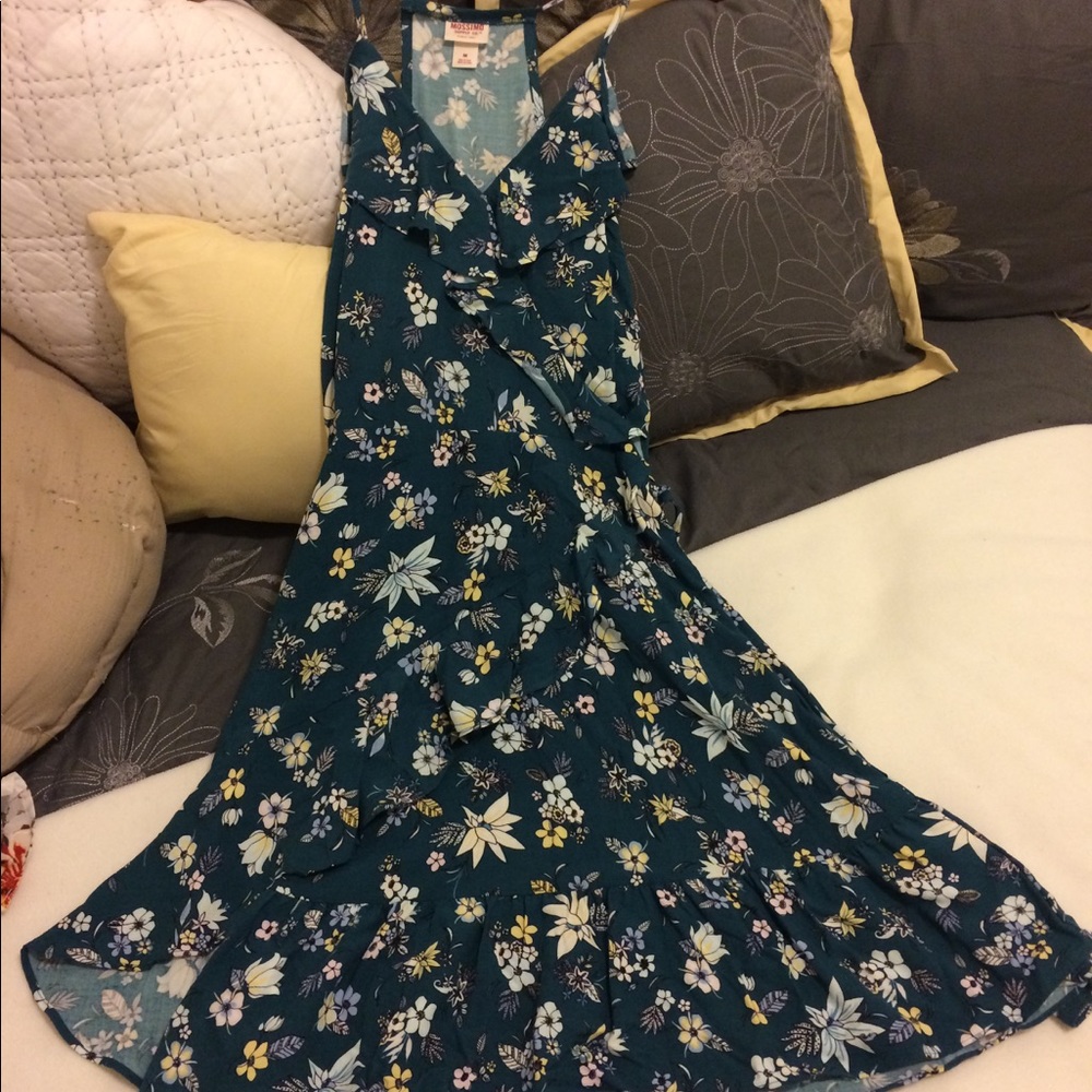 Mossimo Green Flower Dress