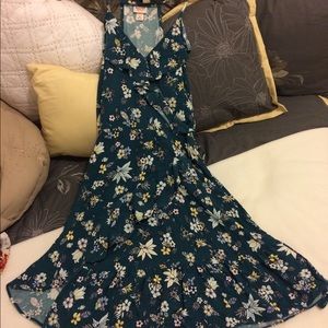 Mossimo Green Flower Dress