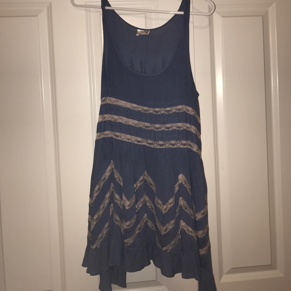 Voile and Lace Trapeze Slip