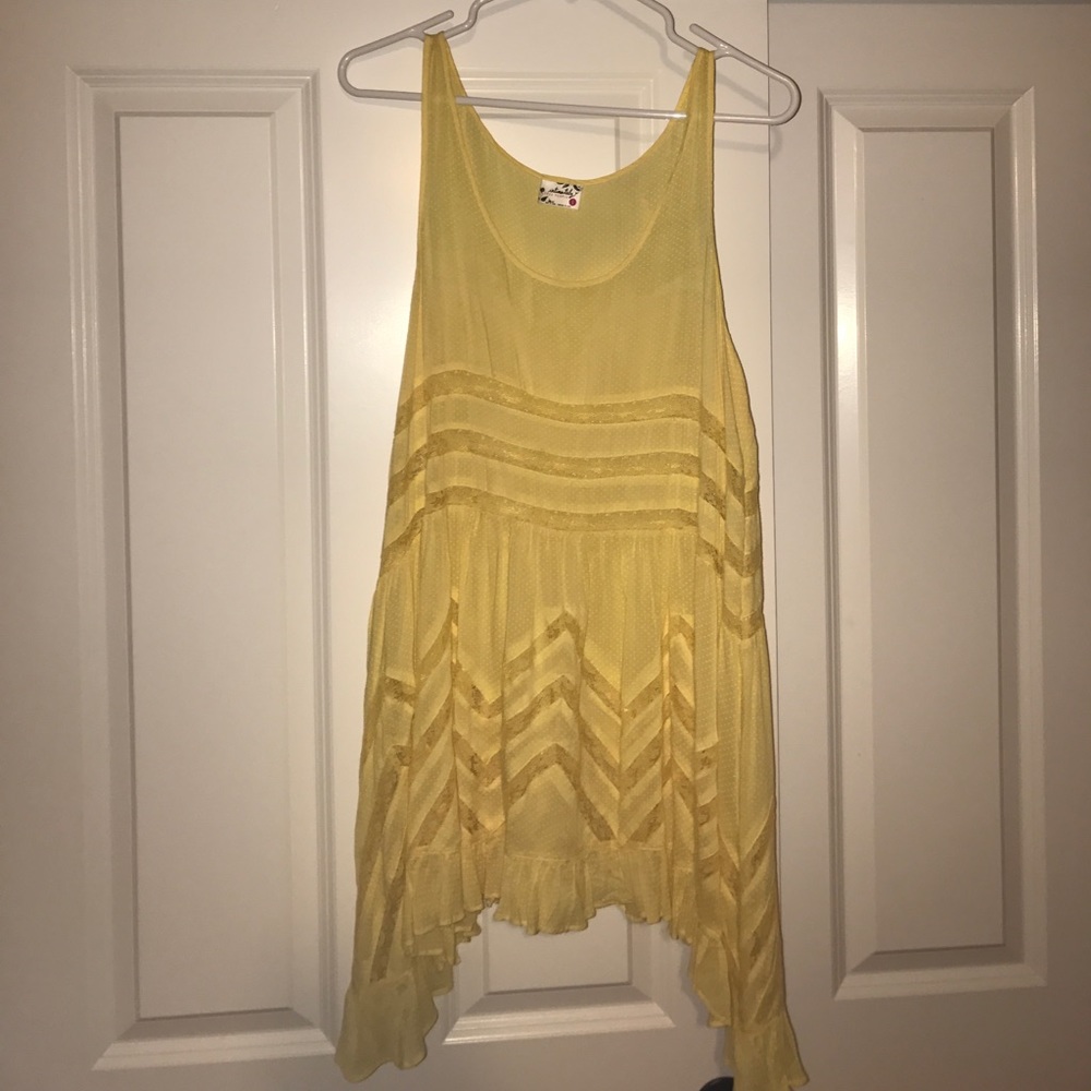 Free People Voile and Lace Trapeze Dress