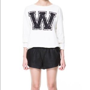 NWOT Zara Faux Leather Shorts