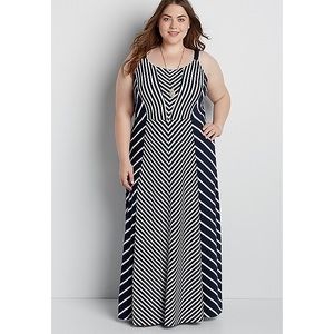 ✨$4 SALE✨ Navy striped maxi dress