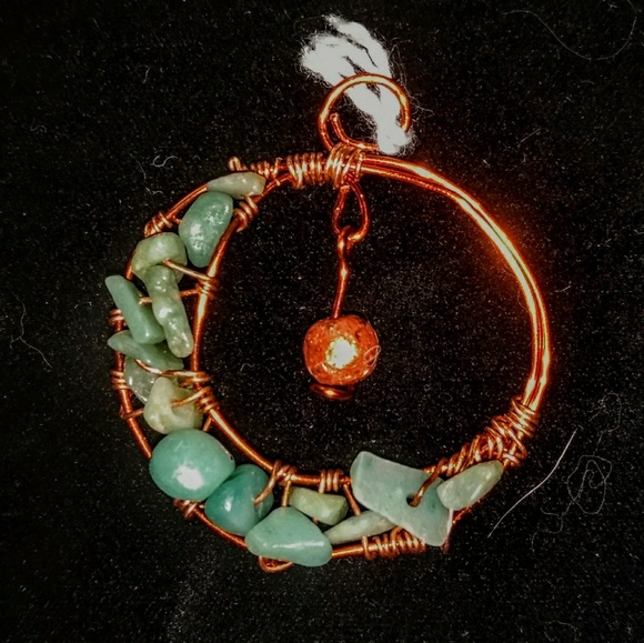 HANDMADE Jewelry - Handmade, wire wrapped gemstone moon HANDMADE Jewelry - Handmade, wire wrapped gemstone moon
