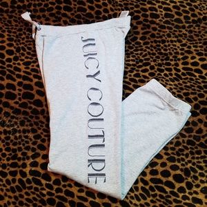 SOLD Juicy Couture Light Gray Cropped Sweatpants