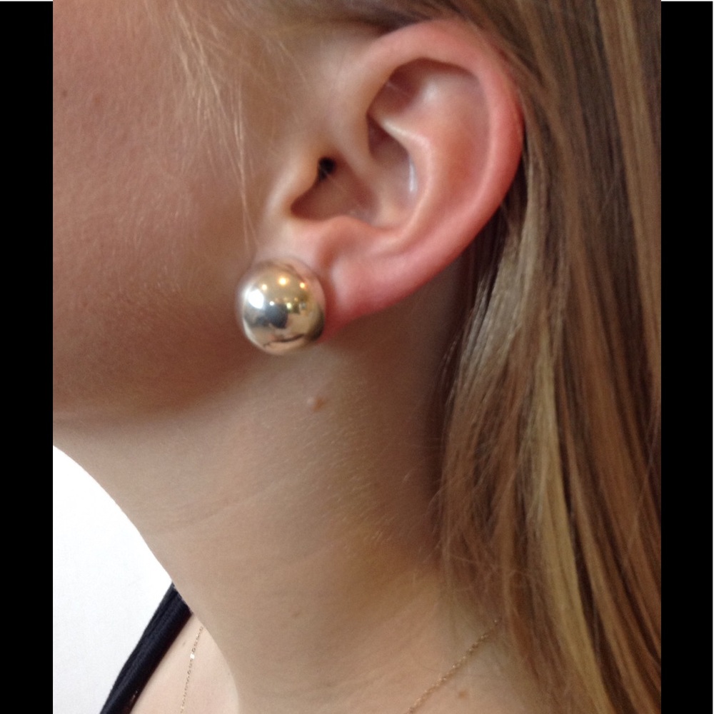 Silver Ball Earrings