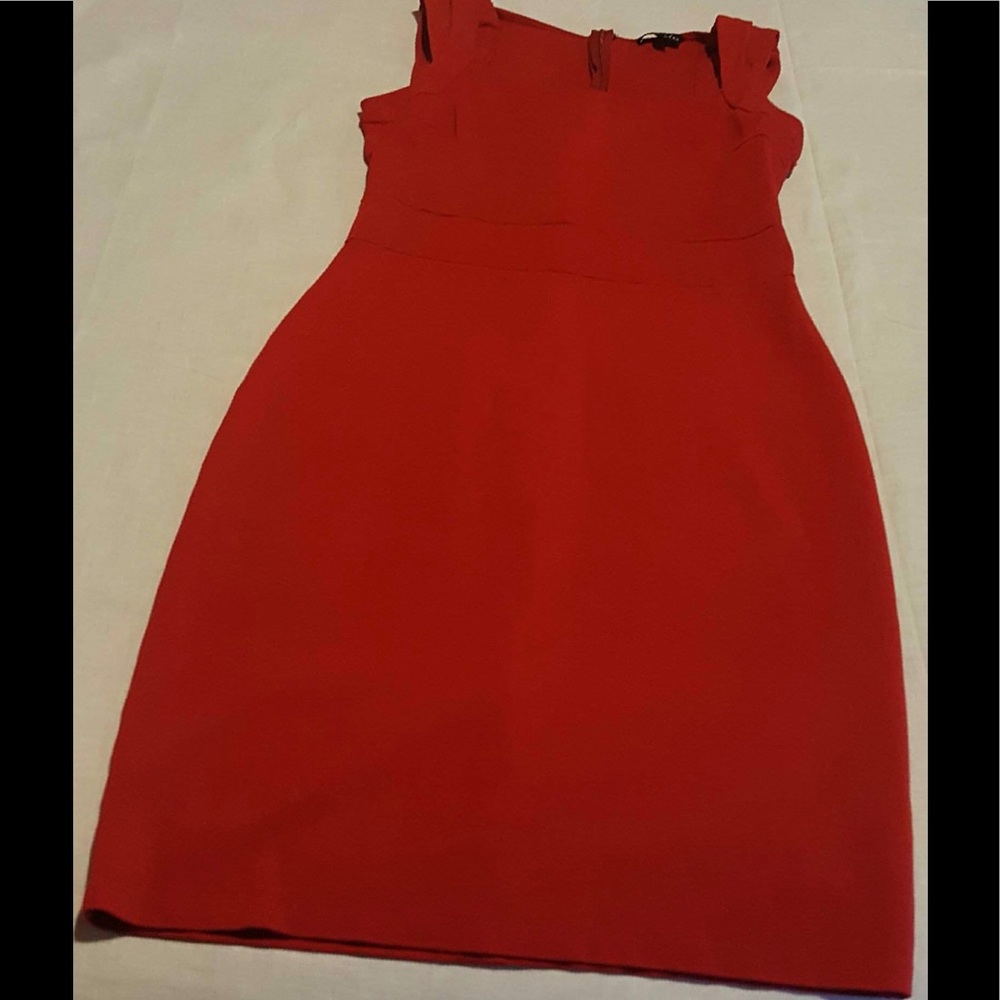  Cherry Red Maria Bianca Nero Fitted Dress 