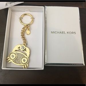 Michael kors horoscope charm keychain gold chain