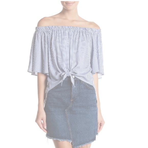 Off the shoulder striped top - Picture 3 of 3