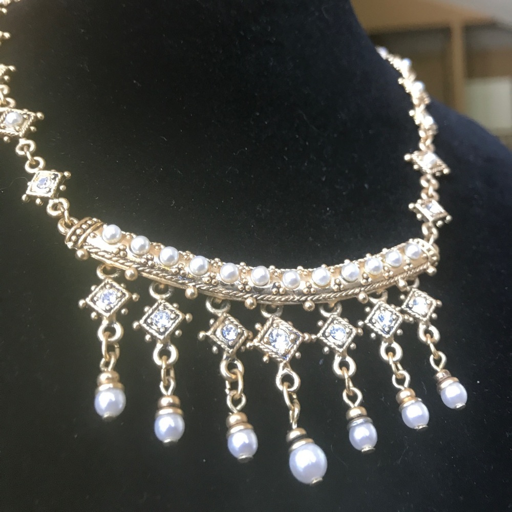 Frankenstein Victorian vintage style gothic pearl necklace #MiaGoth