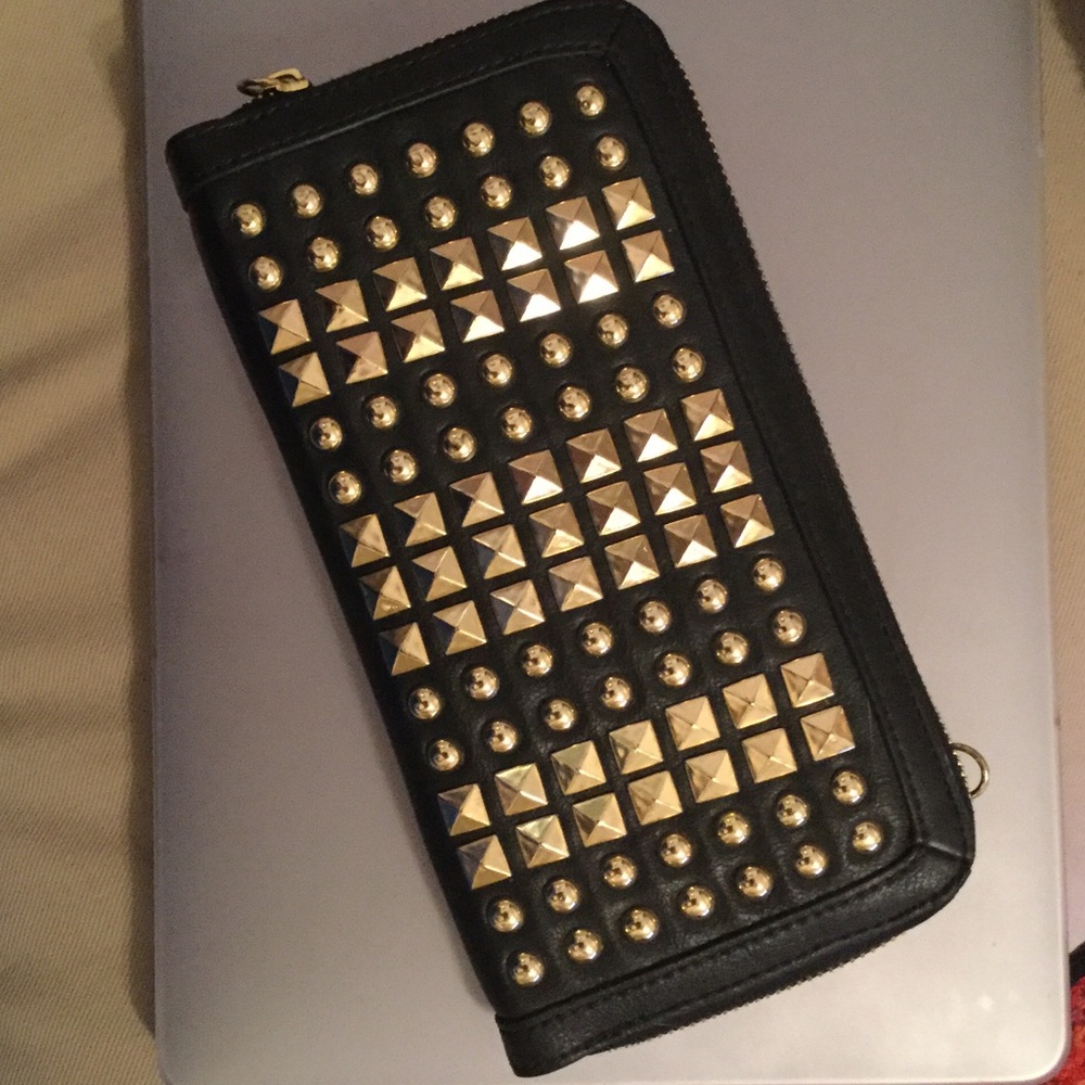 Steve Madden Gold Studded Wallet