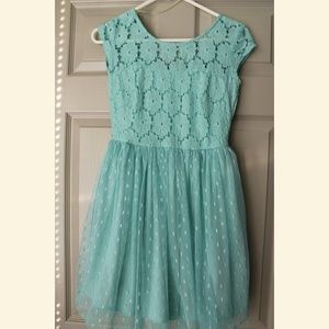 Adorable Mini-Dress with Tulle and Polka-Dots