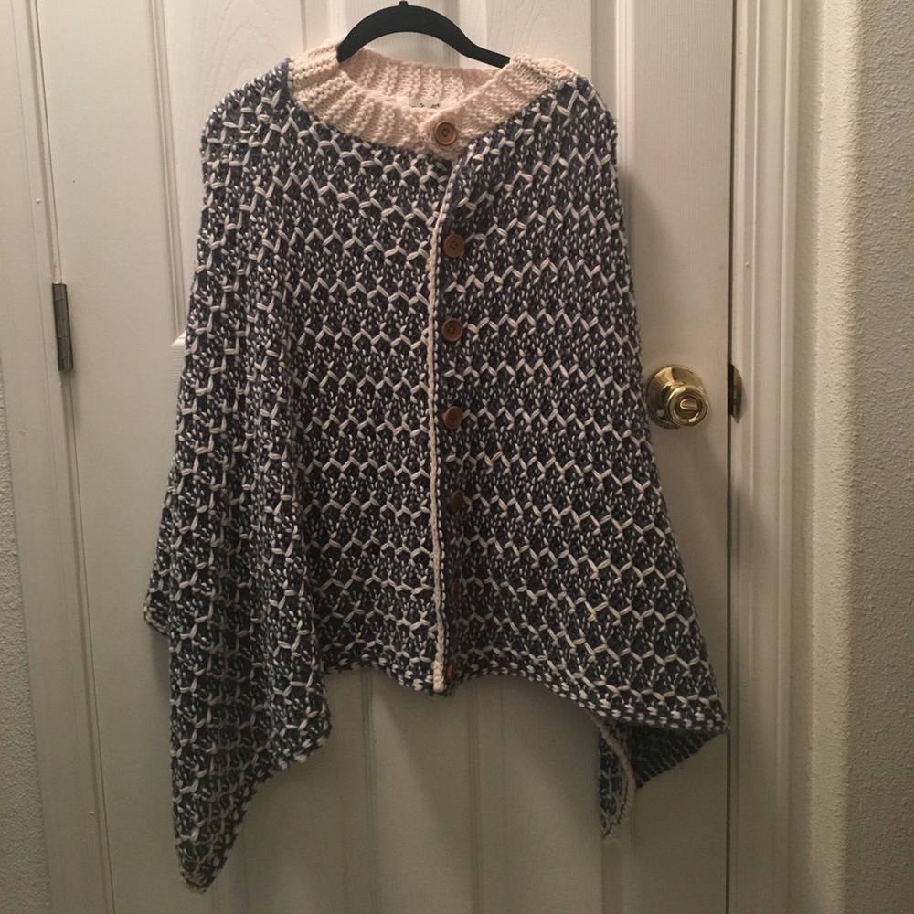 Knit wrap sweater
