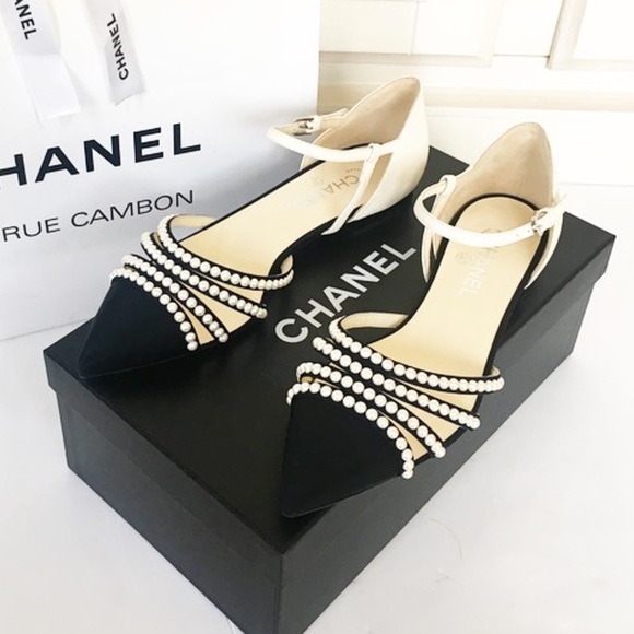 chanel pearl shoes