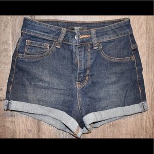Cute high waisted jean shorts