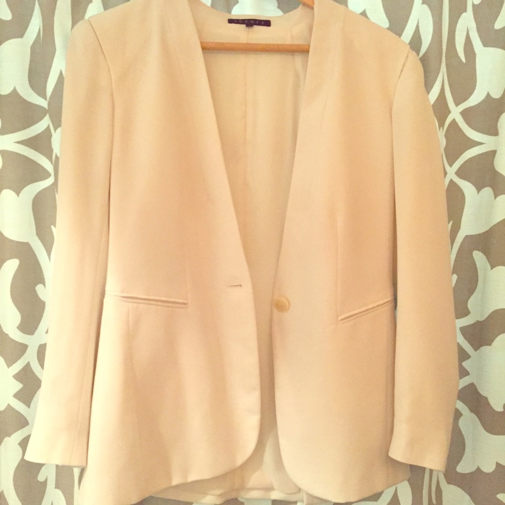 Theory white blazer