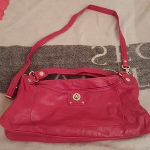 Marc by Marc Jacob's turnlock hotpink leather bag.