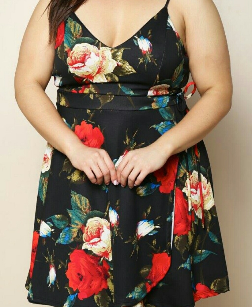 Wonderful Summer to Fall Plus Size Mini Dress