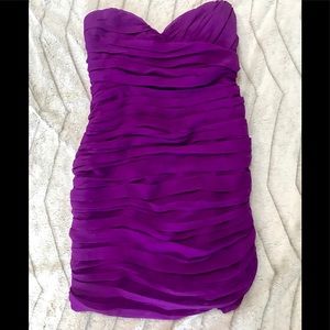 Walter Baker Sweetheart Neck Ruched Cocktail Dress