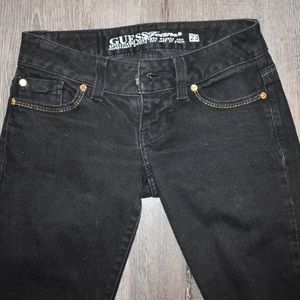 Low rise black jeans