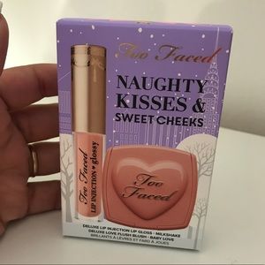Too Faced Makeup - Too faced naught kisses & cheeks gift box. NWB Too Faced Makeup - Too faced naught kisses & cheeks gift box. NWB