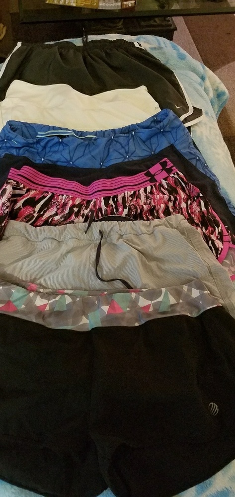 Lot of 6 workout shorts