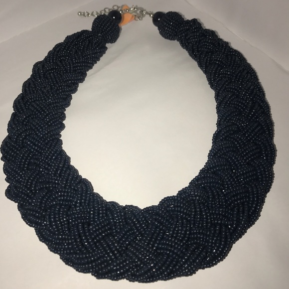Chunky Braided Statement Necklace - Picture 1 of 5