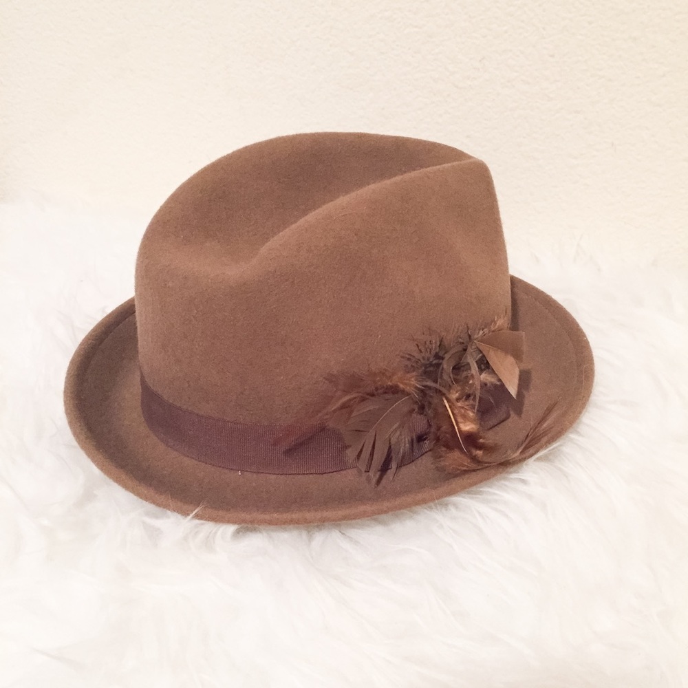 Forever 21 Brown Hat with feather