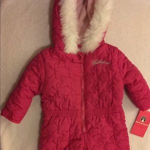 Pink baby bunting/outerwear