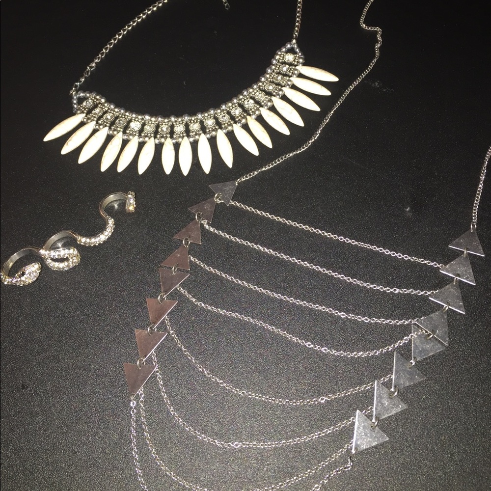 Antique Silver jewelry lot