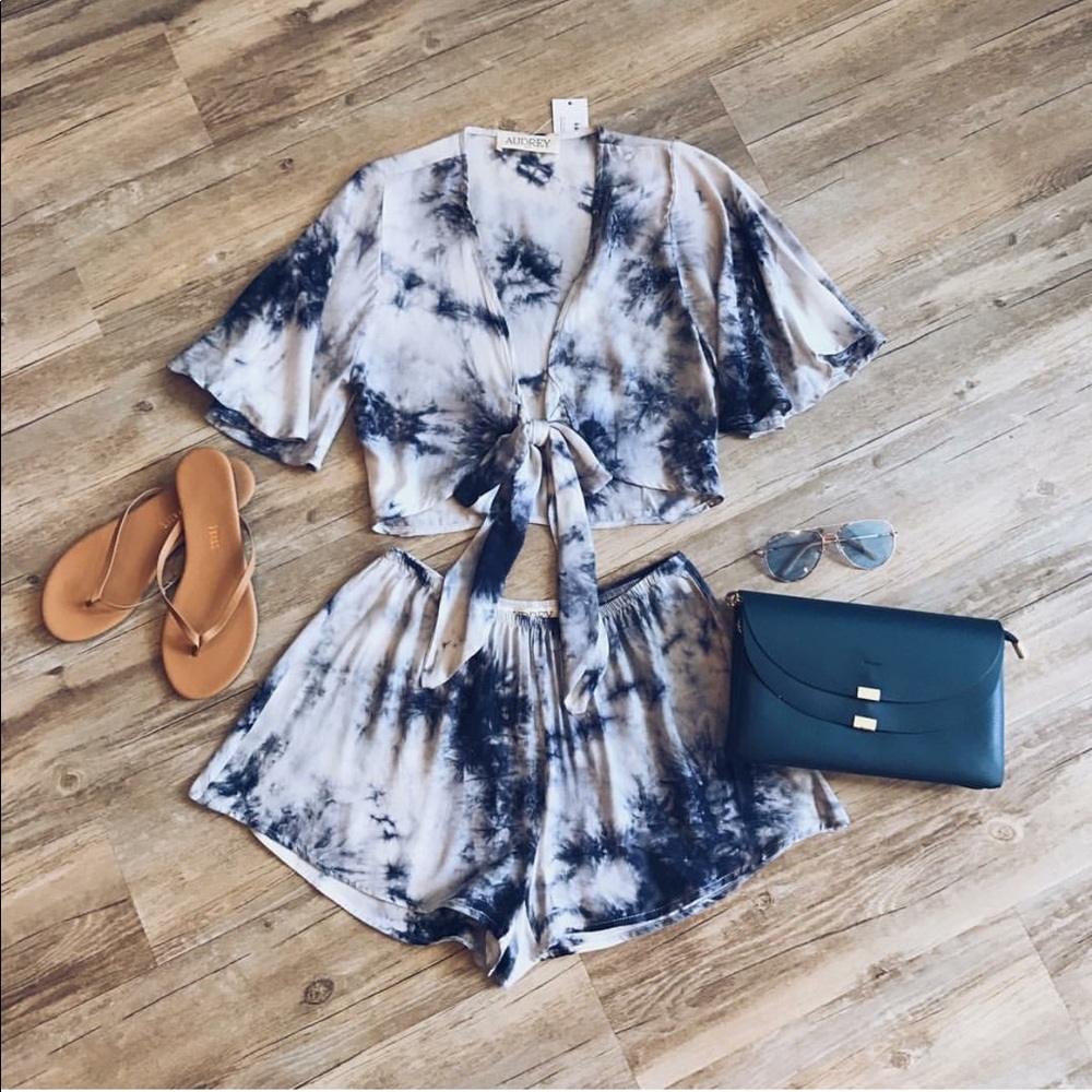 Audrey 3 + 1 Tie Dye Two Piece Romper