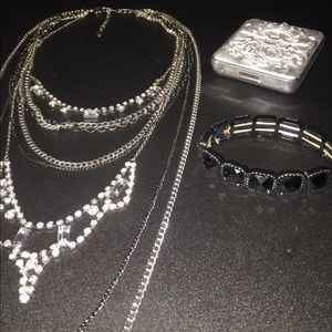 Jewelry and MAC makeup