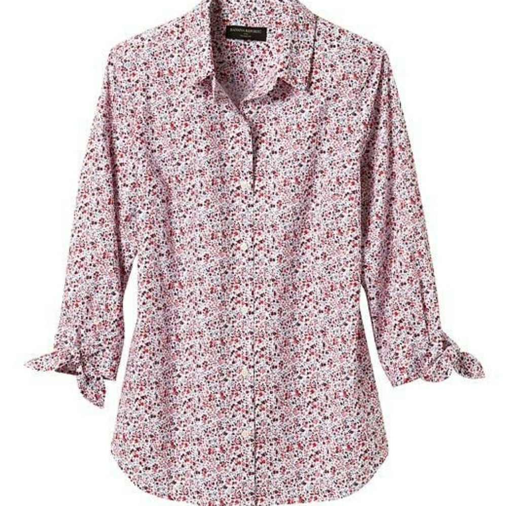 Banana Republic Only Worn Once Cute Floral Shirt