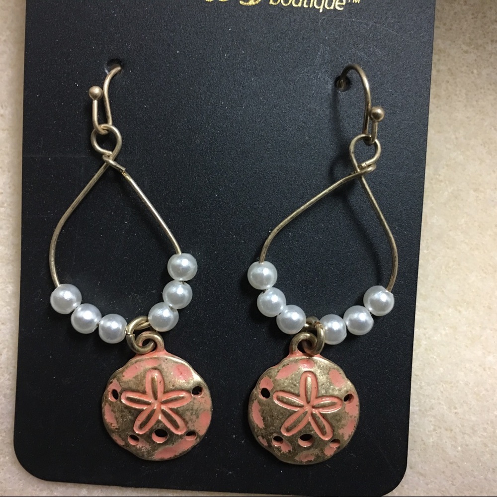 Sand dollar earrings
